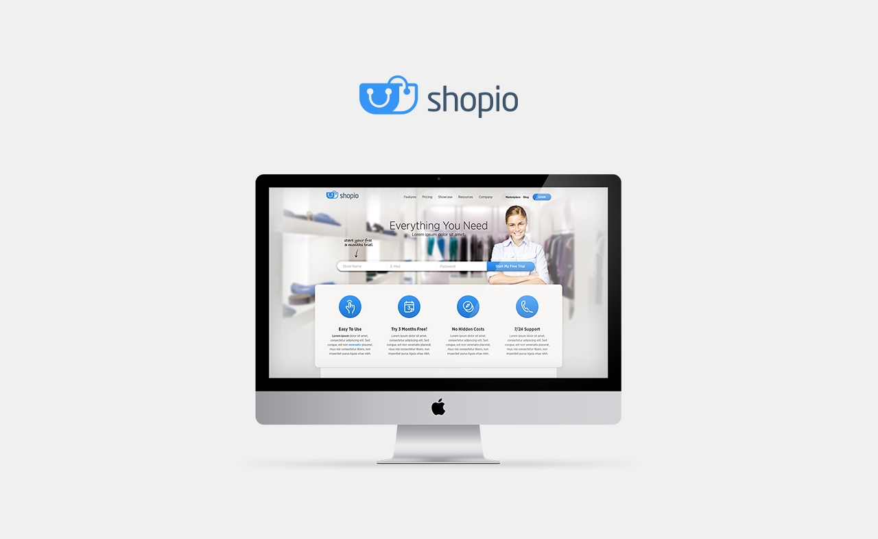 Shopio Website Design