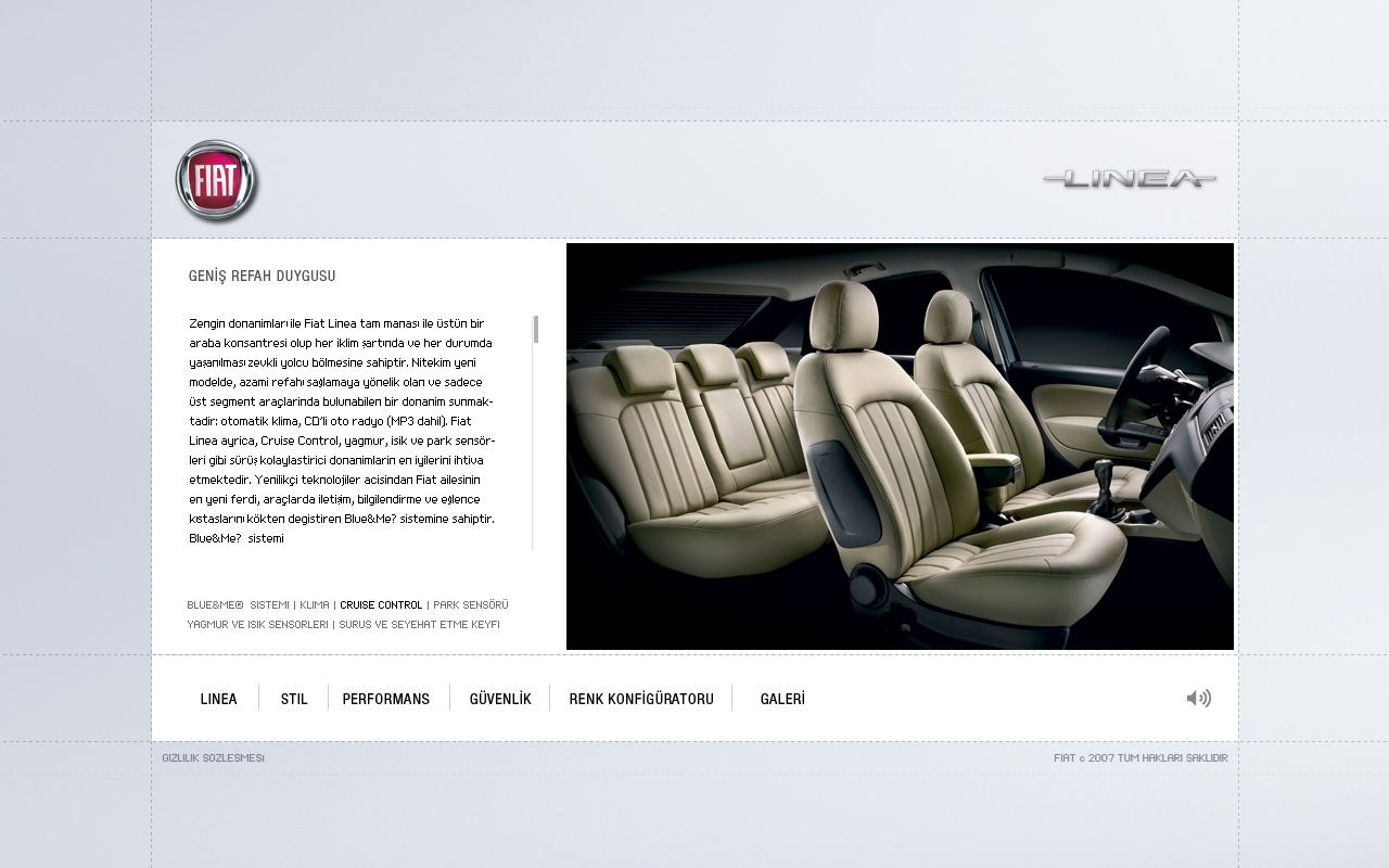 Fiat Linea Microsite