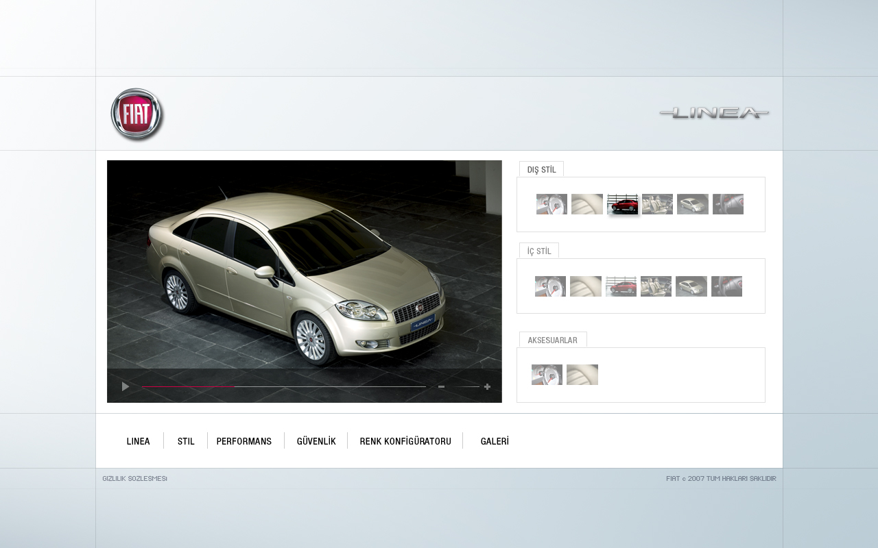 Fiat Linea Microsite