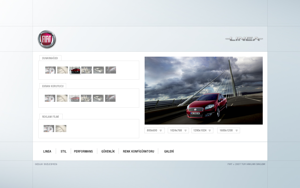 Fiat Linea Microsite