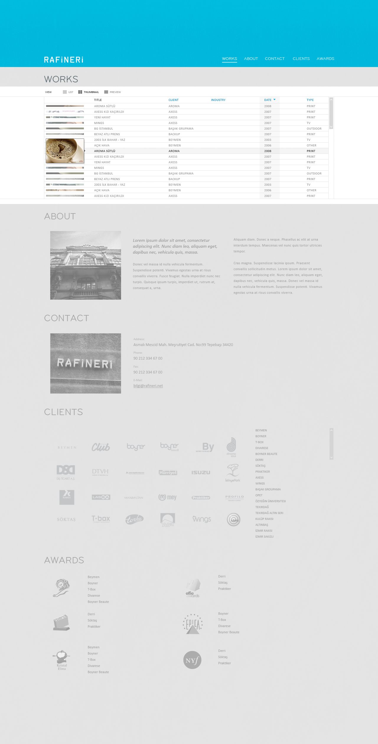 Rafineri Agency Website